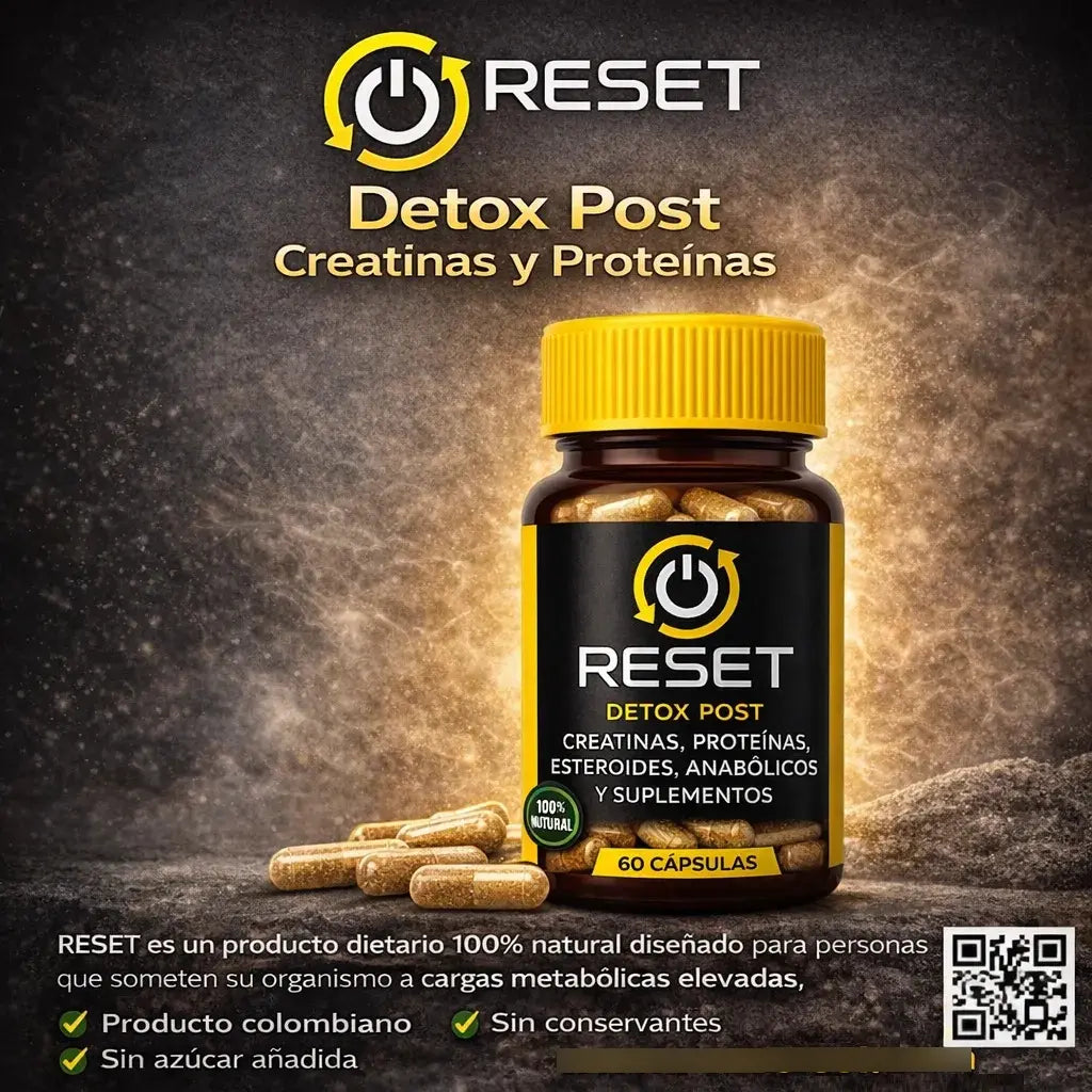 Reset Detox Post Proteínas, Creatinas Y Suplementos Por 60 C