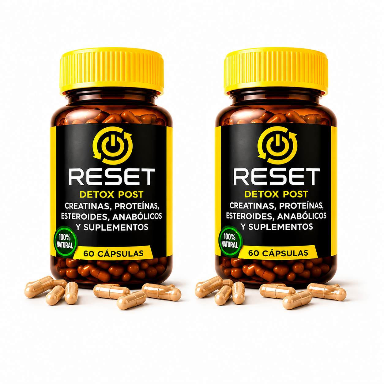 Reset Detox Post Proteínas, Creatinas Y Suplementos Por 120 C