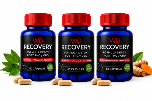 Wd Recovery Detox Thc Y/o Cbd Por 180 Cápsulas 100% Natural